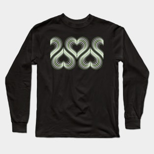 Agender Pride Hearts Long Sleeve T-Shirt